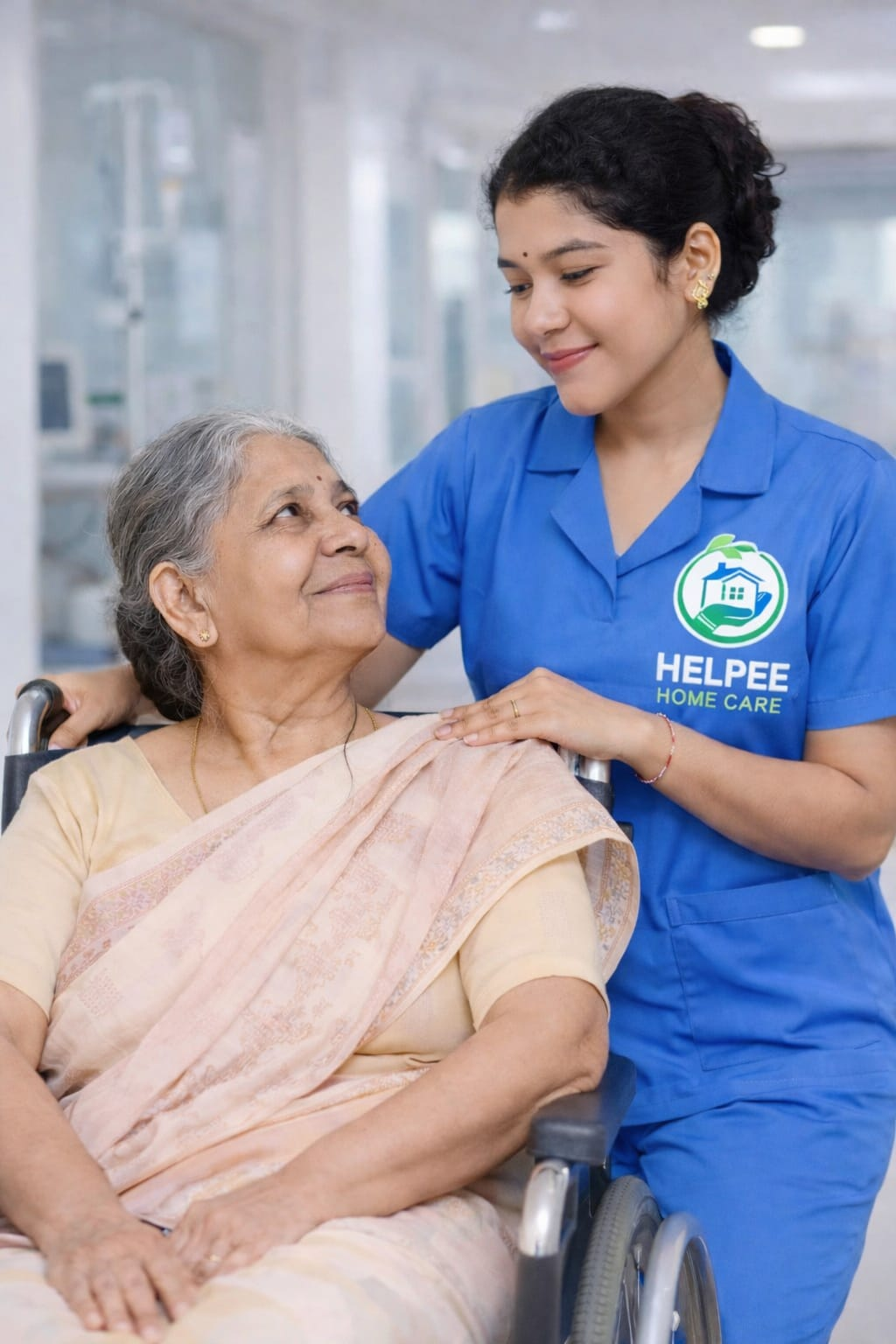 Healthcare professional providing care